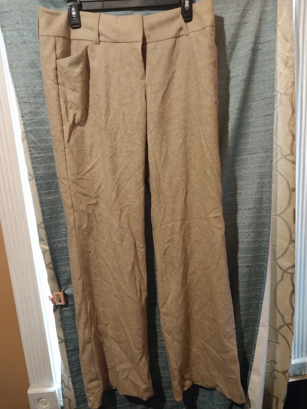 Express Tan Boot-Cut Dress Pants